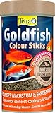 Tetra Goldfish Colour Sticks, Futtersticks für Goldfische zur Entfaltung der natürlichen Farbenpracht, 250 ml Dose