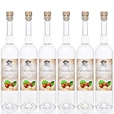 Haselnuss Schnaps 0,7 Liter 6 Flaschen DLG Gold Kultbrand (Mengenrabatt  siehe Beschreibung) Nürnberg, Deutsches Erzeugnis Qualität, Haselnussschnaps, Direkt vom Hersteller, Feine Haselnuss 700 ml