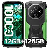 Blackview Fort1 Android 15 Outdoor Smartphone,10000mAh Outdoor Handy Ohne Vertrag 12GB+128GB/2TB,Gemini AI 6.56'' 90Hz Baustellenhandy, NFC/FOTA/390g/DREI Kartenfächer/Fingerabdruck/IP69K Wasserdicht