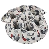 Mikikit Eiersammelkorb mit Beuteln Wiederverwendbarer Eierkorb aus Robustem Material Großer Eierhalter für Hühner Enten Gänse Vielseitig für Haushalt und Bauernhof Schützt Eier vor Bruch