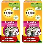 Solabiol Leimring, insektizidfreier Raupenleimring inkl. Bindedraht, gegen Raupen, Ameisen und andere Schädlinge, 5 Meter, Grün (Packung mit 2)