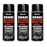 Fahrzeugteile Hoffmann 3er Sparpack 400ml Bremssattellack Bremssattel Farbe Schwarz
