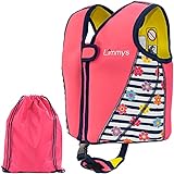 Limmys Premium Neopren Schwimmweste - Ideale Schwimmhilfe für Jungen und Mädchen - Extra Kordelzugtasche Inclusive, Europäische Marke, Verschiedene Größen (Mittel, Rosa)