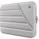 DOMISO 15,6 Zoll wasserdichte Laptoptasche mit Rückengriff Tragetasche für 15,6' VivoBook/HP Pavilion/Notebook/Acer Aspire/MacBook Air/MacBook Pro,Asche