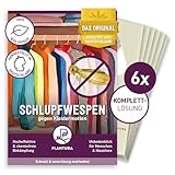 Plantura Schlupfwespen gegen Kleidermotten, Komplett-Lösung mit 24 Karten (6 Karten à 4 Lieferungen) - hochwirksame & nachhaltige Bekämpfung, Alternative zu Mottenkugeln