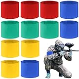 Airsoft Armbinden Team Mit Klett, 12 Stück Armbinde Personalisiert Blau Rot Gelb Grün, Armbinden Für Fußball, Armbinde Mit Klett 7 * 33cm Für Vereinsfeier Karneval Geburtstag Junggessellenabschiede
