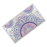 Supvox Mandala Fensterfolie Statisch Haftend Glasdekor Regenbogen Buntes Fensterbild Schutz vor Vogelschlag für Wohnzimmer und Schlafzimmer 28X50cm