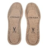 Beaupretty 2 Paare Innensohle aus Wollfilz herren winterstiefel Damenstiefel schuheinlagen Schuheinsätze für Frauen Warme Einlegesohlen Frauen Starteinlegesohlen chemische Faser Khaki
