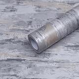 Grau Tapete Selbstklebend Betonoptik Klebefolie Hellgrau Klebetapete Selbstklebende Beton Wandpapier Graue Betontapete 3d Effekt Vinyl Folie für Möbel Wandfolie Küche Wohnzimmer Tapeten 40CM×3M