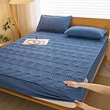 JIANINGHOME Matratzenschoner 90x200,Matratzenhöhe Spannbetttuch weiche Baumwolle mit Rundumgummizug