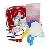 Kinder Arztkoffer Doktorkoffer Arztköfferchen, 26tlg mit viel Zubehör und funktionsfähigem Stethoskop 37352