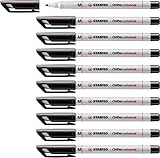 STABILO - Folienstift - OHPen universal - wasserlöslich medium - 10er Pack - schwarz