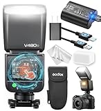 GODOX Blitz V480 S Kamera Flash, V480S Touchscreen Blitzgeräte, TTL HSS 1/8000s Speedlite, Kompatibel mit Sony Alpha A9 III a7III a7CII a7IV a7C a7RV a7 a7SIII a6700 a6400 a6600 ZV-E10 II ZV1 a6100