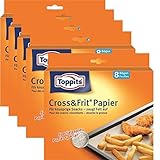 5 x Toppits® Cross&Frit Papier / Back-Spezialpapier (8 Bögen - 37 x 30 cm) SAUGSTARK