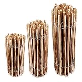 Aquagart Staketenzaun verschiedene Höhen (Haselnuss 5m x 80cm) Lattenabstand 4-6cm Gartenzaun Kastanienzaun aus Haselnuss Langlebiger Holzzaun Holz Zaun mit doppelter Drahtumspannung Rollzaun