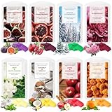 LA BELLEFÉE Duftwachs Wax Melts Sojawachs Raumduft Duftkerze, insgesamt 48 Würfel (560g) - 8 Verschiedene Düfte Geschenk Set für Valentinstag, Hochzeiten, Geburtstag, Weihnachten, Duftlampen Scented