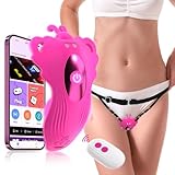Butterfly Vibrator mit Sexy Unterwäsche Sex Spielzeug für die Frau Paare - Vibration Vibratorensets für Frauen Klitoris Extrem Solo, Erotisches Sexspielzeug Geschenk Toyset Damen Leise mit 10 Modi Toy