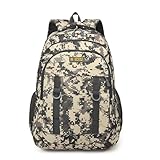 CINGHI LUSSO Militär-Rucksack, 25 l, taktischer Rucksack, mehrere Taschen, militärisch, wasserdicht, für Outdoor, Jagd, Laufen, Reisen, Radfahren, Camping, Trekking, Camouflage 03, 18x31x46 cm