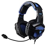 SADES sa-739 B Power PC Gaming-Stereo-Headset, Schwarz/Blau