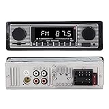 Autoradio, 4-Kanal-Bluetooth-Autoradio MP3-Player Fahrzeug-Stereo-Audio, Unterstützung FM USB AUX, mit Fernbedienung, Zum Fahren Im Fahrzeug (5513)