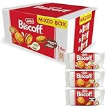 Lotus Biscoff | Doppelkeks Variety Pack | 3 Sorten: Biscoff-Creme, Vanille- und Schokoladengeschmack | 5 Doppelkekse pro Packung | Zutaten natürlichen Ursprungs | Ohne Farbstoffe | 16 x 50g | 800g