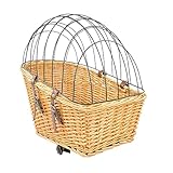 MaxxPet Fahrradkorb Hund - Hundekorb Fahrrad - Für Gepäckträger - 55x35x51,5 cm - Braun