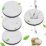 4 Stück Wasserfilterscheiben – Mikroscheiben-Wasserfilter, Mini-Ersatz, Scheiben kompatibel mit Brita-Füllung, ideal zur Reduzierung von Mikropartikeln und anderen Verunreinigungen, für Go Flaschen