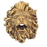 YARNOW Löwenkopf Wandbrunnen Düse aus Witterungsbeständigem Kunstharz Gartensprenger für Teich und Terrasse Dekorativer Outdoor Wasserspeier