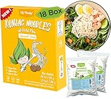 Elf-Family Shirataki Nudeln Probier-Set 18+2 Tofu-Nudel gratis | aus Thailand Vegan Glutenfrei-, Instant Nudeln/Keto Diet Food/Low carb/Zuckerfrei -240g x18er Box(36 pack) Spaghetti + 2 Protein Nudeln