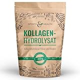 Kollagen Pulver Aus Kollagenhydrolysat mit 400g Collagen von Rindern aus Weidetierhaltung Mit Herstellung aus Deutschland Und Extra Passendem Dosierlöffel Für Unser Hydrolisiertes Collagen