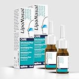 LipoNasal Nasenpflege, Nasenspray Kinder und Erwachsene zur Befeuchtung und Pflege der Nasenschleimhaut, mit Dexpanthenol, ohne Konservierungsmittel, 2x10 ml (2er Pack)