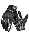 INBIKE Motorradhandschuhe Herren Winter Sommer Schutz Handschuhe Motorrad Fahrrad Motocross Männer Vollfinger Radhandschuhe Weiß L