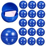 FIXOSHEE 25 Stück Blaue Kunststoff Loskugeln Durchmesser Hohle Lotteriebälle für Tombola Spiel und Partydekoration Langlebig Sichtbar für Veranstaltungen und Gewinnspiele