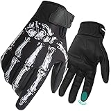 RIGWARL Winterhandschuhe Herren Zehn-Finger-Touchscreen, Warme Motorrad Handschuhe Herr Damen Winddichte, Thermo Skelett Handschuhe Motocross, Fahrradhandschuhe, MTB, Laufen, Radfahren, Klettern usw
