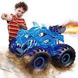 HappyGoLucky Ferngesteuertes Auto ab 3 4 5 6-8 Jahre, Dinosaurier Spielzeug ab 3-10 Jahre Junge RC Monstertruck Geschenk Junge 3 4 5 6 7 8-10 Jahre Kinderspielzeug ab 3-6 Jahre