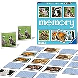 Ravensburger Memory® Tierkinder - 20879 - der Spieleklassiker für Tier-Fans, Merkspiel für 2-8 Spieler ab 3 Jahren