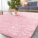 OLANLY 22,9 x 30,5 cm, maschinenwaschbar, große Flächen-Teppiche für Wohnzimmer, Schlafzimmer, weich, flauschig, zottelig, Bettvorleger, Indoor-Bodenteppich für Kinder, Mädchen und Jungen, Schlafsäle