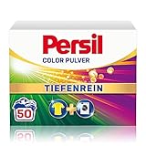 Persil Color Pulver Tiefenrein Waschmittel (50 Waschladungen), Colorwaschmittel für reine Wäsche und hygienische Frische für die Maschine, effektiv von 20 °C bis 60 °C