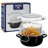 Premier Housewares 102102 Friteuse, metall, 5 liters, schwarz