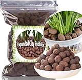 Grobkörniges Tongranulat, Blähton 1L – Pflanzgranulat ideal für Hydrokultur, Drainage Substrat ohne chemische Zusätze, für Innen- und Außenbereich