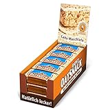 Best Body Nutrition Davina Energy OatSnack Riegel - Latte Macchiato - Haferflocken Kohlenhydrat Riegel, von Hand gemacht, 15 x 65 g Riegel/Box (975 g)