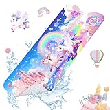 SHUCHING Badewannenmatte Kinder rutschfest, 100 X 40 cm Badematte rutschfest Kinder, Antirutschmatte Badewanne für Badezimmer 100% BPA Frei, Maschinenwaschbar, Einhorn