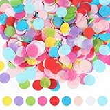 ARTGUTS 6000pcs Konfetti, Mehrfarbig Runde Streudeko 2,5cm, Pastellfarben für Geburtstag, Hochzeit, Party, Valentinstag,Carnival, Luftballons, Geschenkboxen, Vielseitige Dekoration für jeden Anlass
