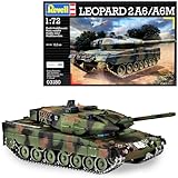 Revell Modellbausatz Panzer 1:72 - Leopard 2 A6/A6M im Maßstab 1:72, Level 4, originalgetreue Nachbildung mit vielen Details, 03180, Keine