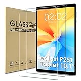 WD&CD 2 Pack Schutzfolie kompatibel mit Teclast P25T Tablet 10.1', 2.5D Tempered glass screen protector, 9H hardness【Anti Scratch】【Bubble Free】