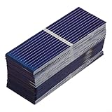 100 Stück 0,5 V Photovoltaik Solarzellen 52 mm x 19 mm Polykristalline Panels für DIY Solar-Kits, Solar-Lernprojekte, Modell und Spielzeug