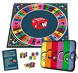 Alleswisser - Das Brettspiel mit App, interaktives Quiz-, Wissens- und Familienspiel für iOS und Android mit Tasche im Familie-Layout