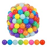 Oseczmut 50 Bälle für Bällebad | Ball Pool Bälle für Babys | Bällebad Bälle für Babys, Kunststoffball, BPA-frei, Wasserspielzeug für Bällebad
