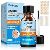 MQFORU 15ml Hühneraugen Entferner Lösung, Corn Remover, HüHneraugen Entferner, Mais Linderung von Maisschmerzen und Fußpflege mit Pinsel