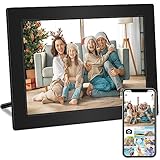 Veidoo 10 Zoll WiFi Digitaler Bilderrahmen，IPS Touchscreen, 32GB, Typ C, Smart Home Digitaler Fotorahmen, einfaches Teilen von Fotos oder Videos über Frameo APP, Geschenk für Familie